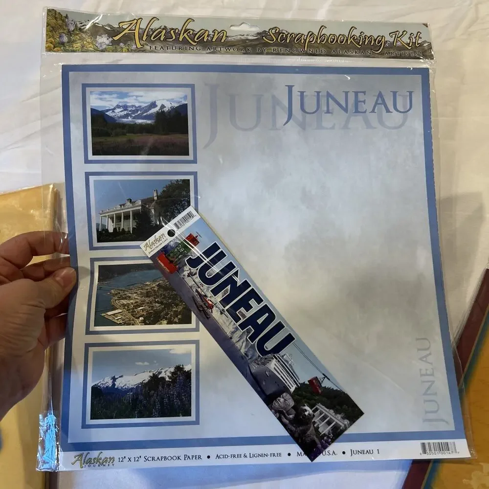 Alaska Photo Scrapbook - Top Load -12x12 Bear Moose Eagle W/Memory Book & SB Kit